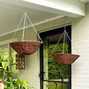 Fancy up the porch!! 2 outside, hanging baskets for flowers/plants